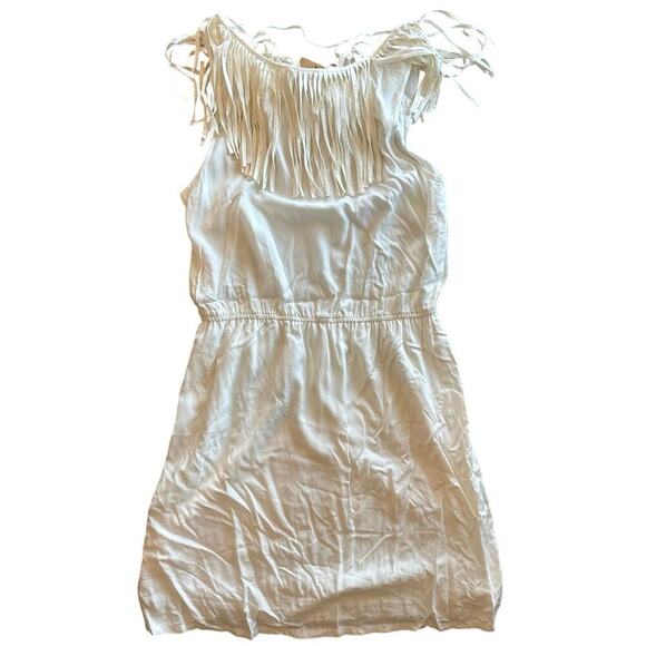 NWT ARIAT White Western Country Concert Wedding Bridal Fringe Dress Size Medium - Picture 3 of 5
